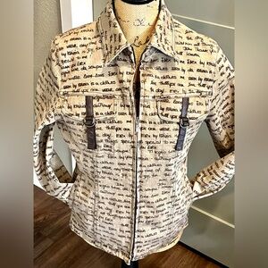 Vintage Rare KRIZIA Designer Coat Jacket Patchwork Print SZ 42